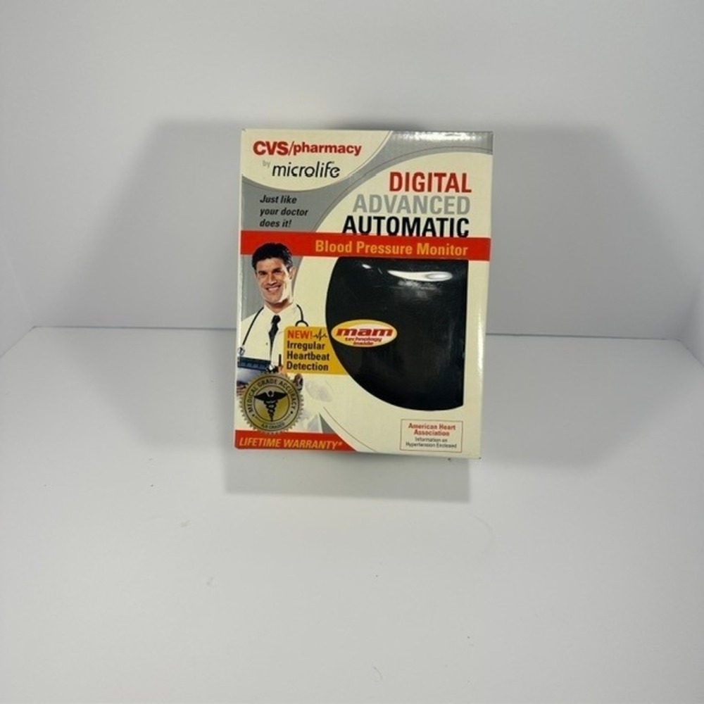 CVS Microlife Digital Advanced Automatic Blood Pressure Monitor 271244 New